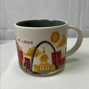 YOU ARE HERE  St. Louis Skyline Mug Starbucks Ceramic Coffee Beverage